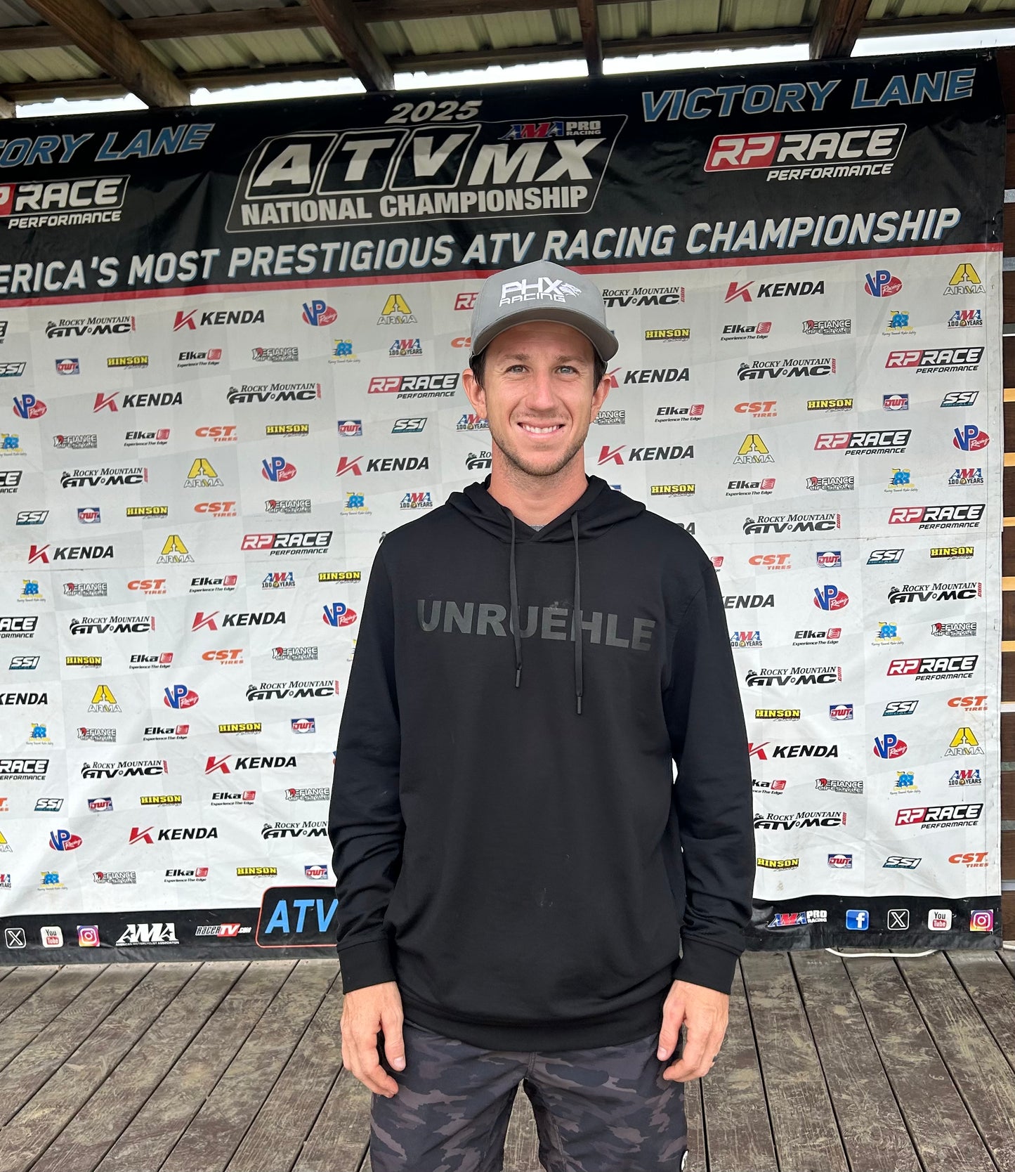 Black UNRUEHLE Athletic Hoodie