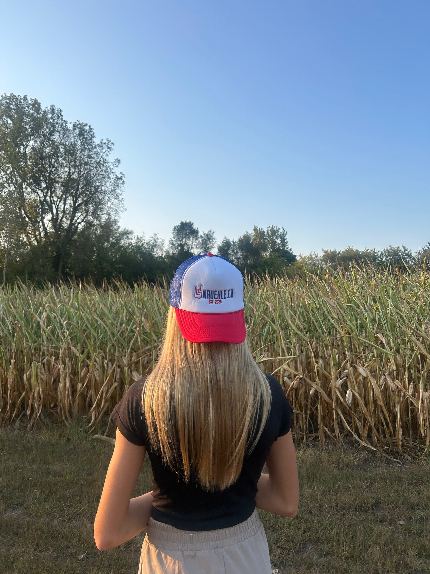 Red White Blue Foam UNRUEHLE Hat
