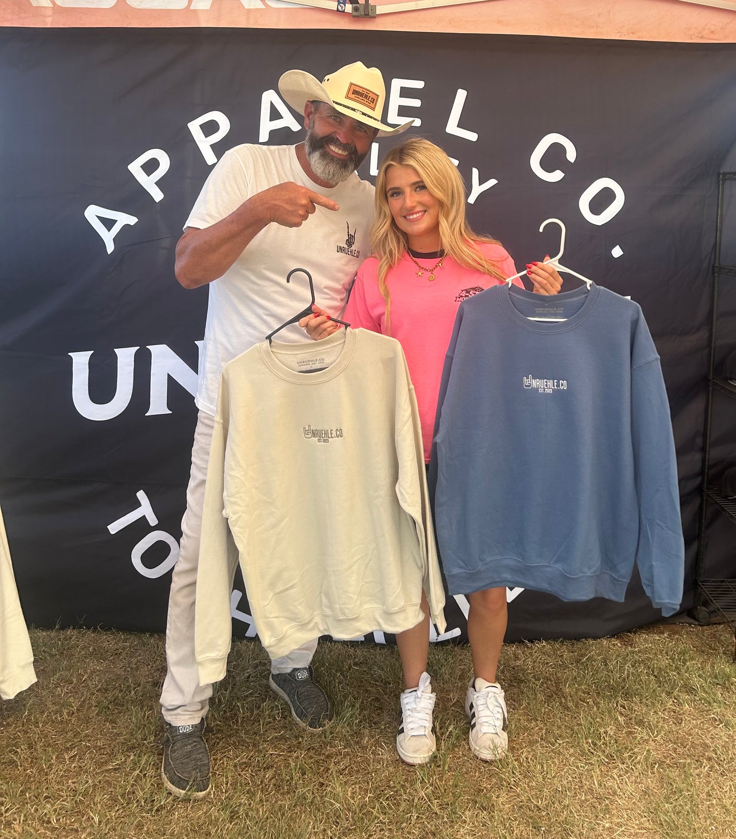 Blue UNRUEHLE.Co Crewneck