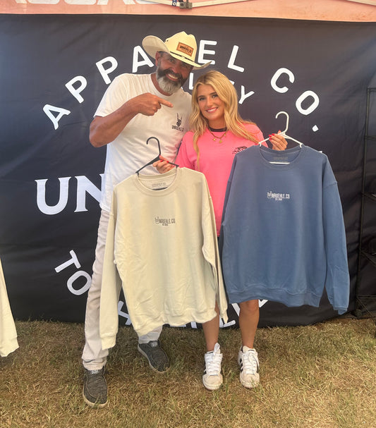 Blue UNRUEHLE.Co Crewneck