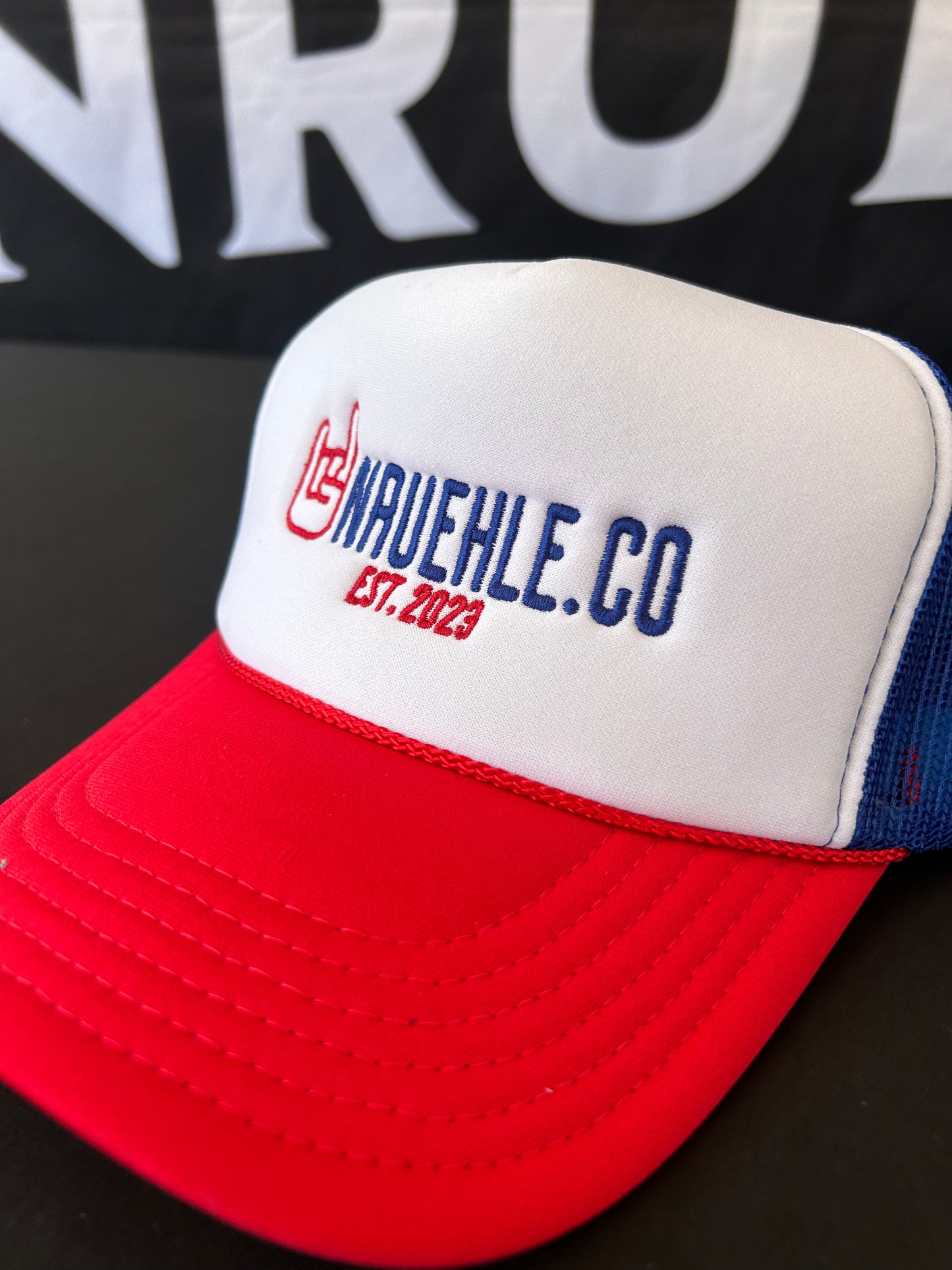 Red White Blue Foam UNRUEHLE Hat